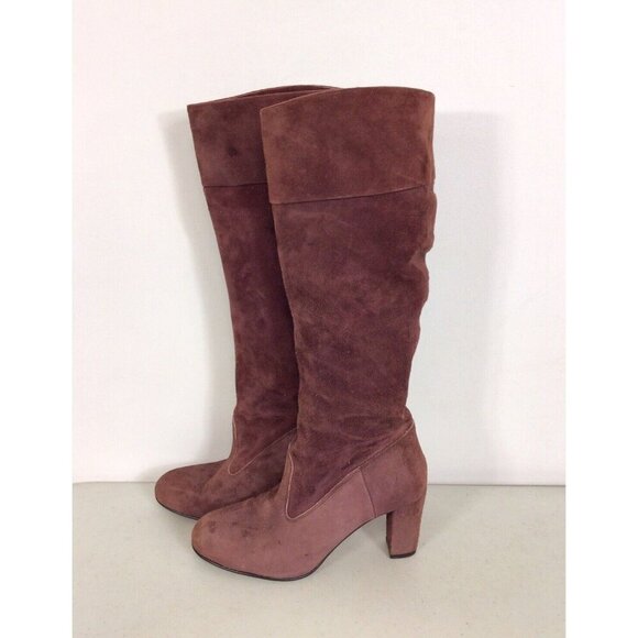 Armuse Tall Suede Boots Made in Italy Womens 7 - Picture 1 of 8
